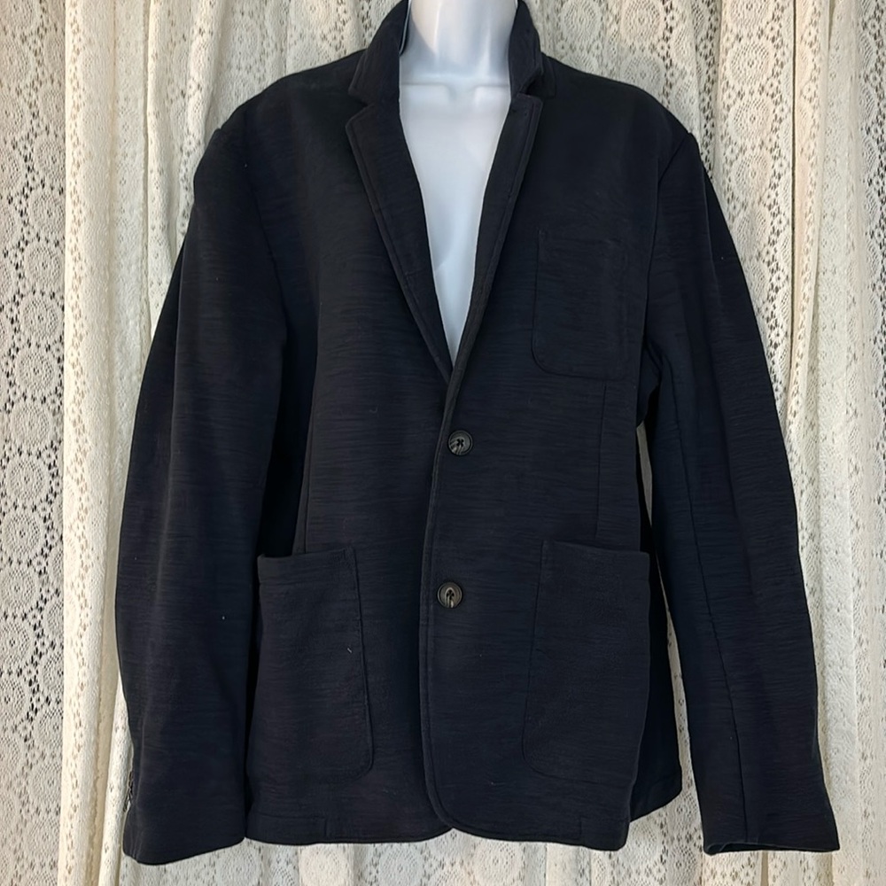 Kenwood blazer good fellow & co size large navy blue